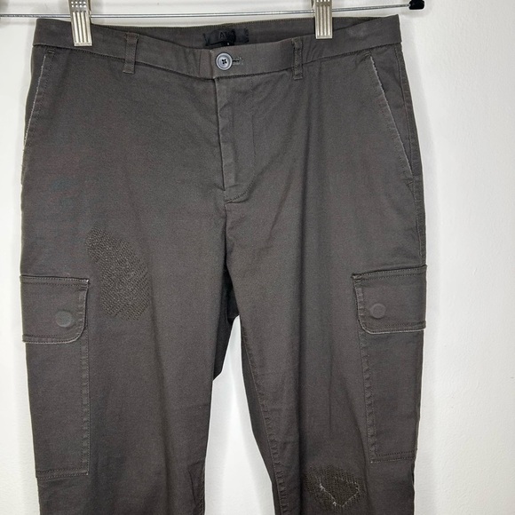 ATM ANTHONY THOMAS MELILLO Stretch Cotton Distressed Cargo Pants - Picture 4 of 11
